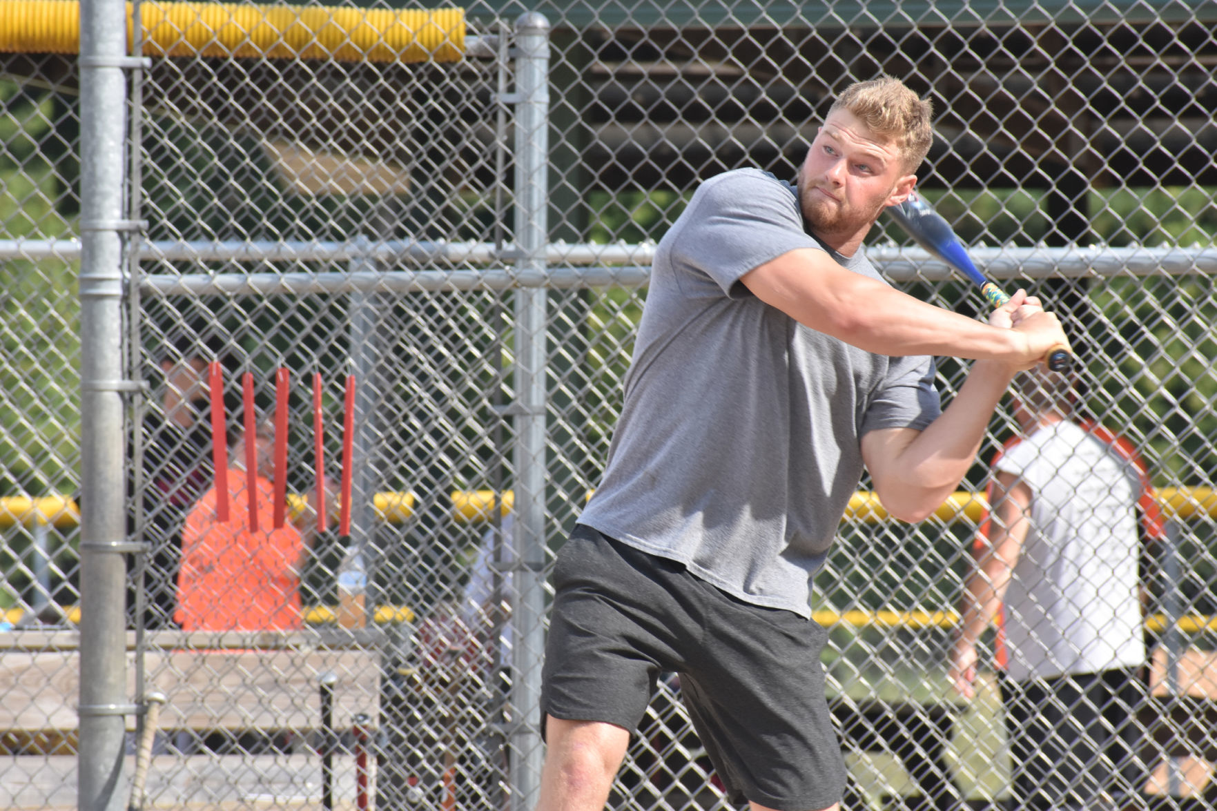 Keegan Johnston swings bat
